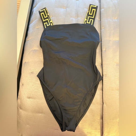 VERSACE GRECA BORDER ONE-PIECE SWIMSUIT - Picture 1 of 4